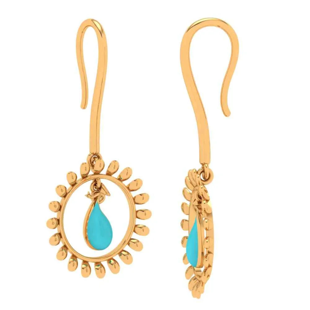 18k Gold Casual Earrings
