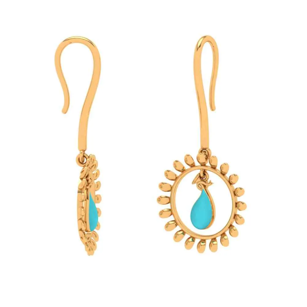 18k Gold Casual Earrings