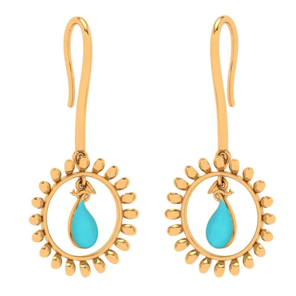 18k Gold Casual Earrings
