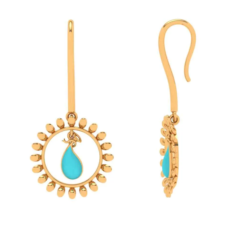 18k Gold Casual Earrings