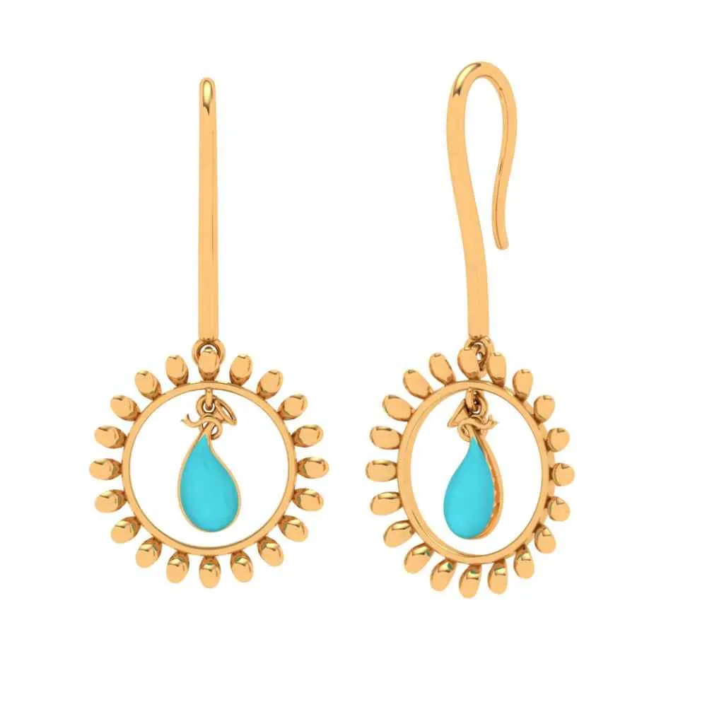18k Gold Casual Earrings