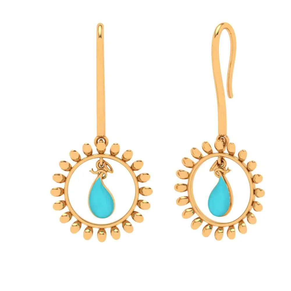 18k Gold Casual Earrings