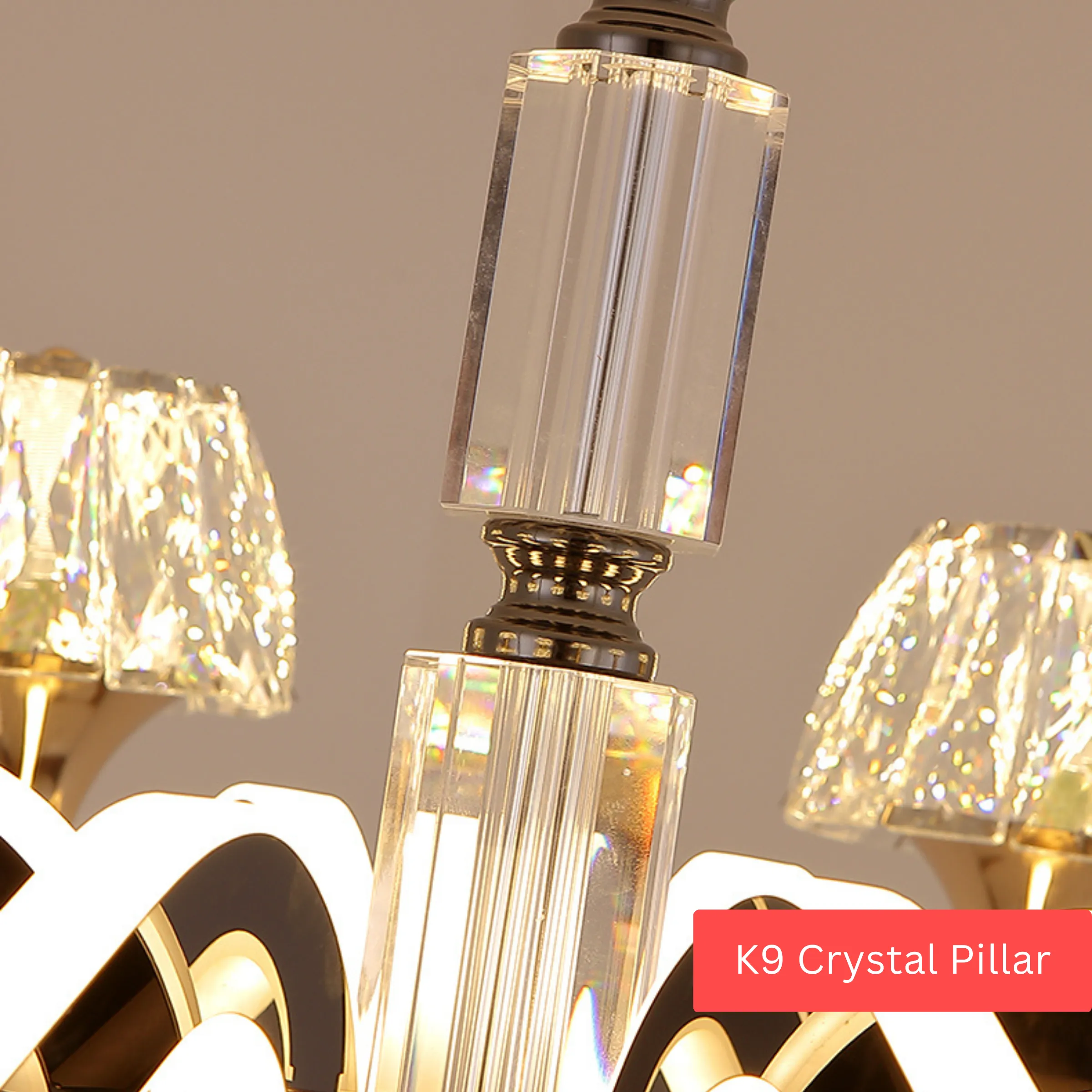 8 4 Heads Luxury Crystal Chandelier