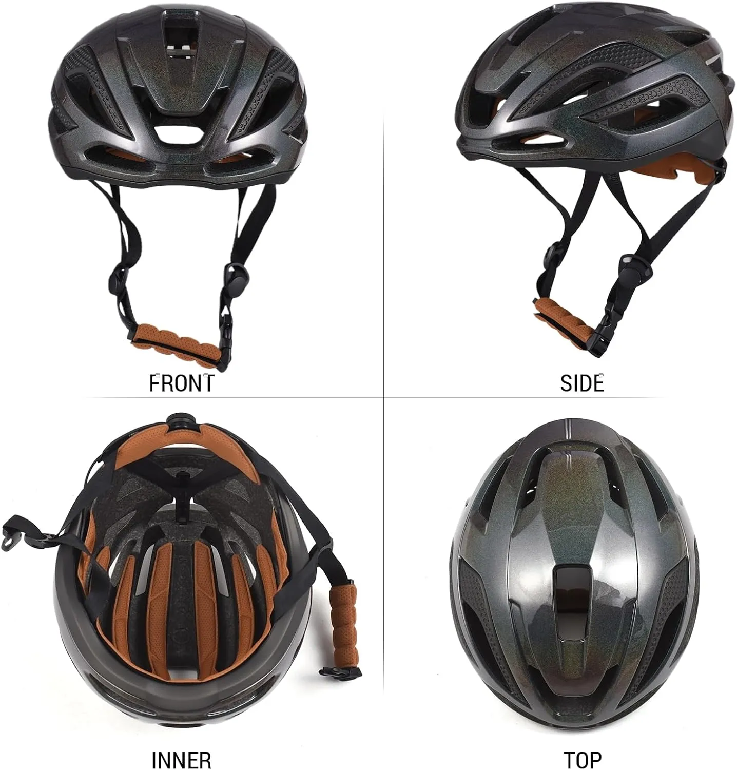 Adult Bike Helmet for Men & Women, Lightweight Breathable Mountain Bike Helmet Adjustable Cycling Helmets Impact Protection MTB Bicycle Helmets for Commuting, Road Biking, Skating
