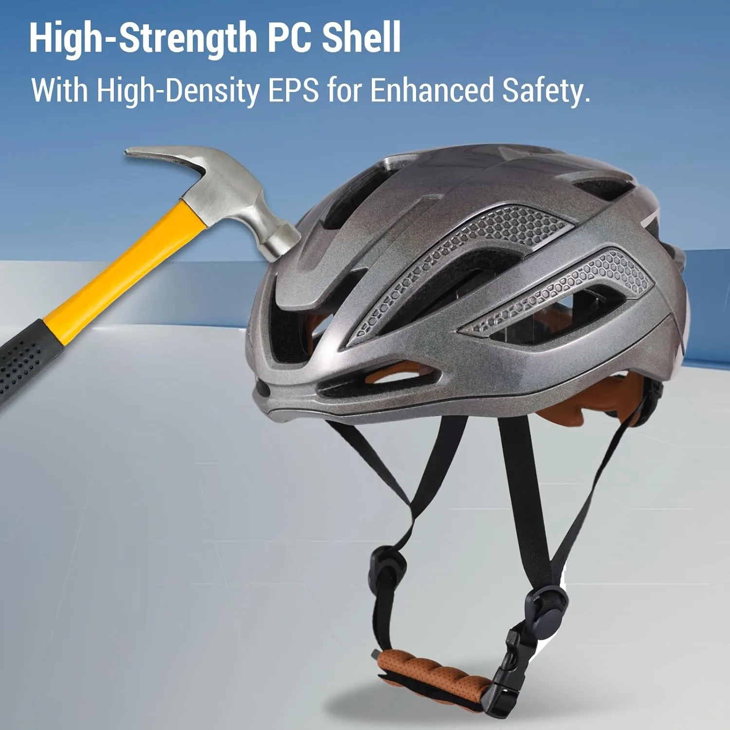 Adult Bike Helmet for Men & Women, Lightweight Breathable Mountain Bike Helmet Adjustable Cycling Helmets Impact Protection MTB Bicycle Helmets for Commuting, Road Biking, Skating