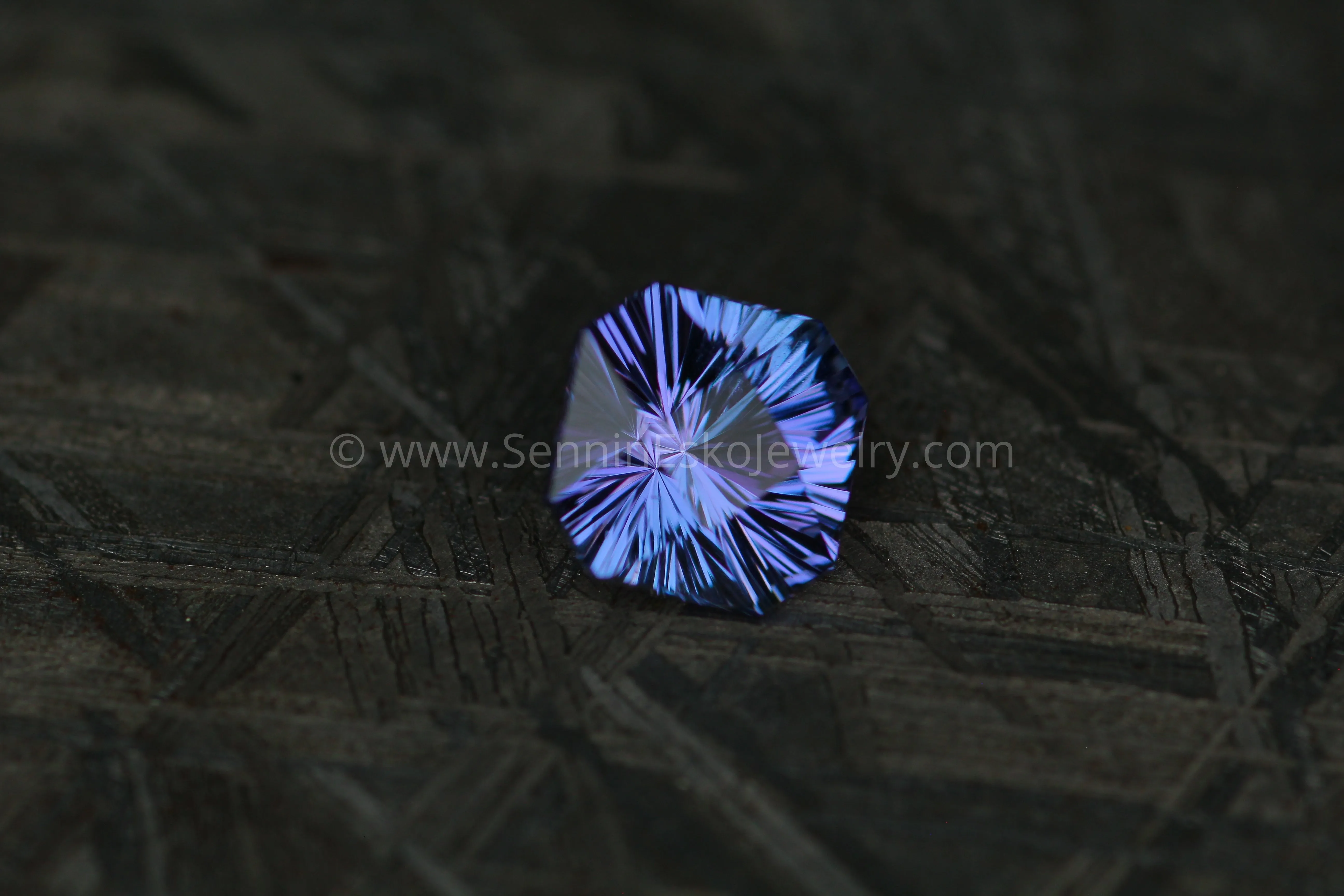 Blue/Purple Tanzanite Square Octagon - 1.34 carats -6.4x7.2mm - Fantasy Cut