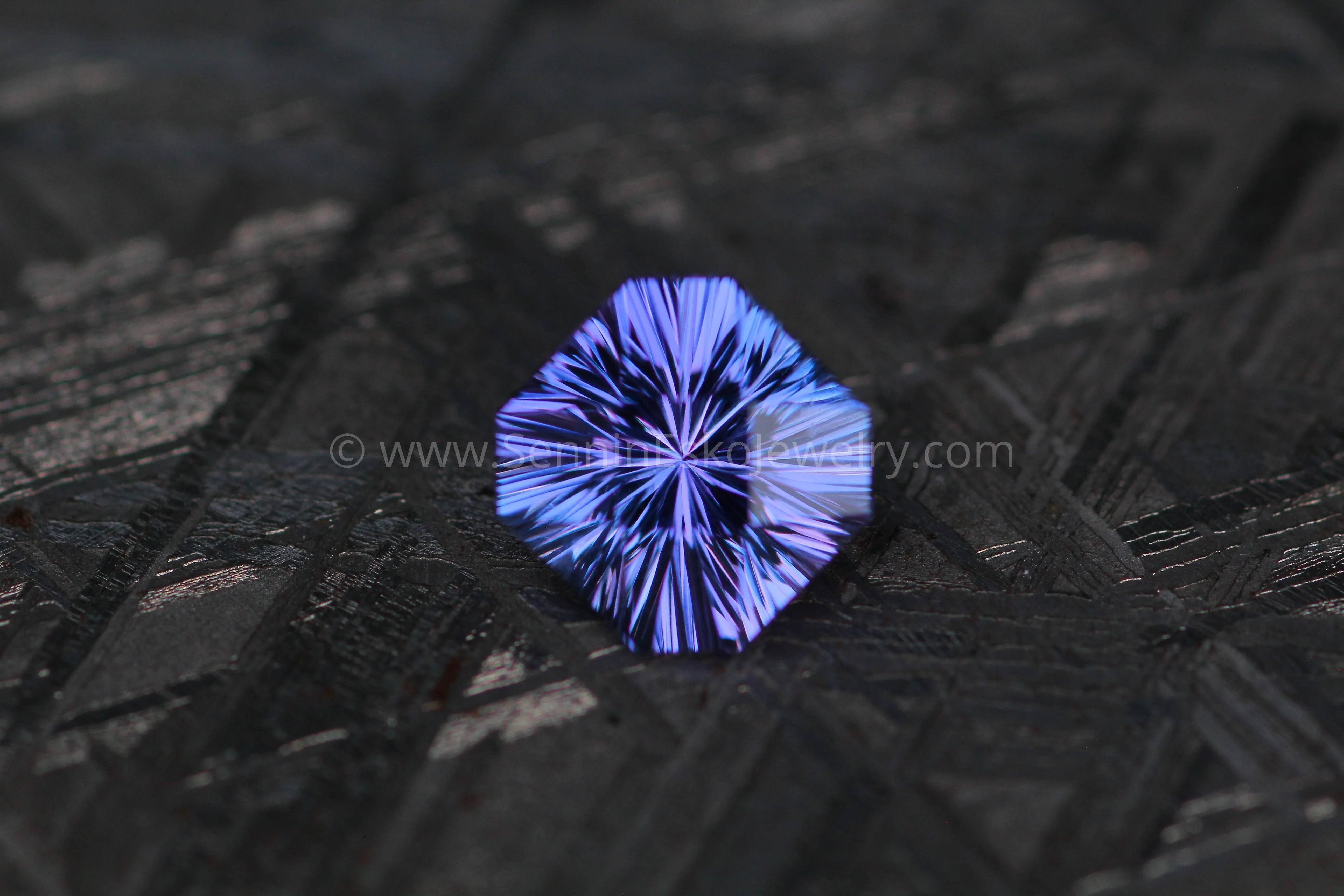 Blue/Purple Tanzanite Square Octagon - 1.34 carats -6.4x7.2mm - Fantasy Cut