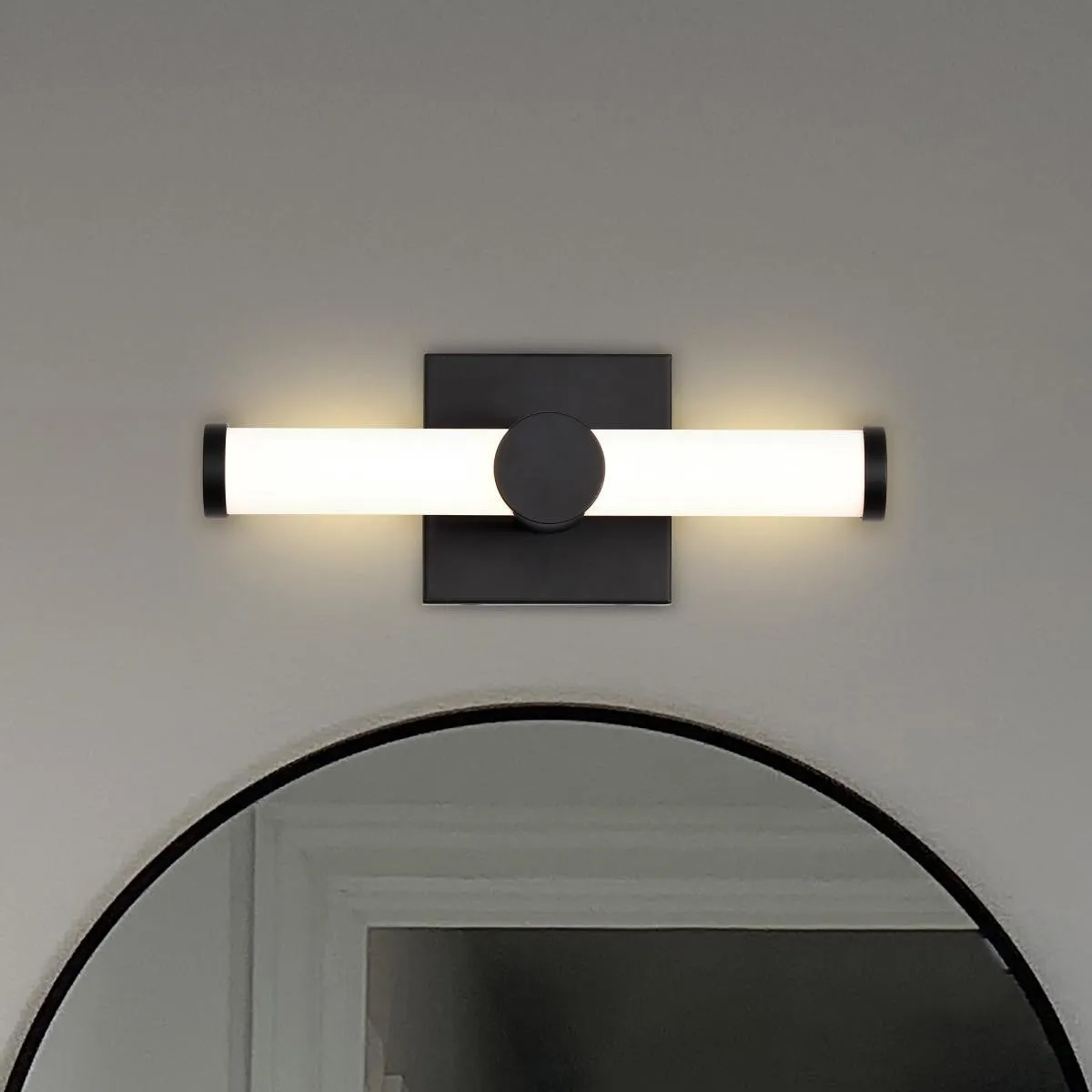 Bowman 12" LED Bathroom Vanity Light, Matte Black Finish