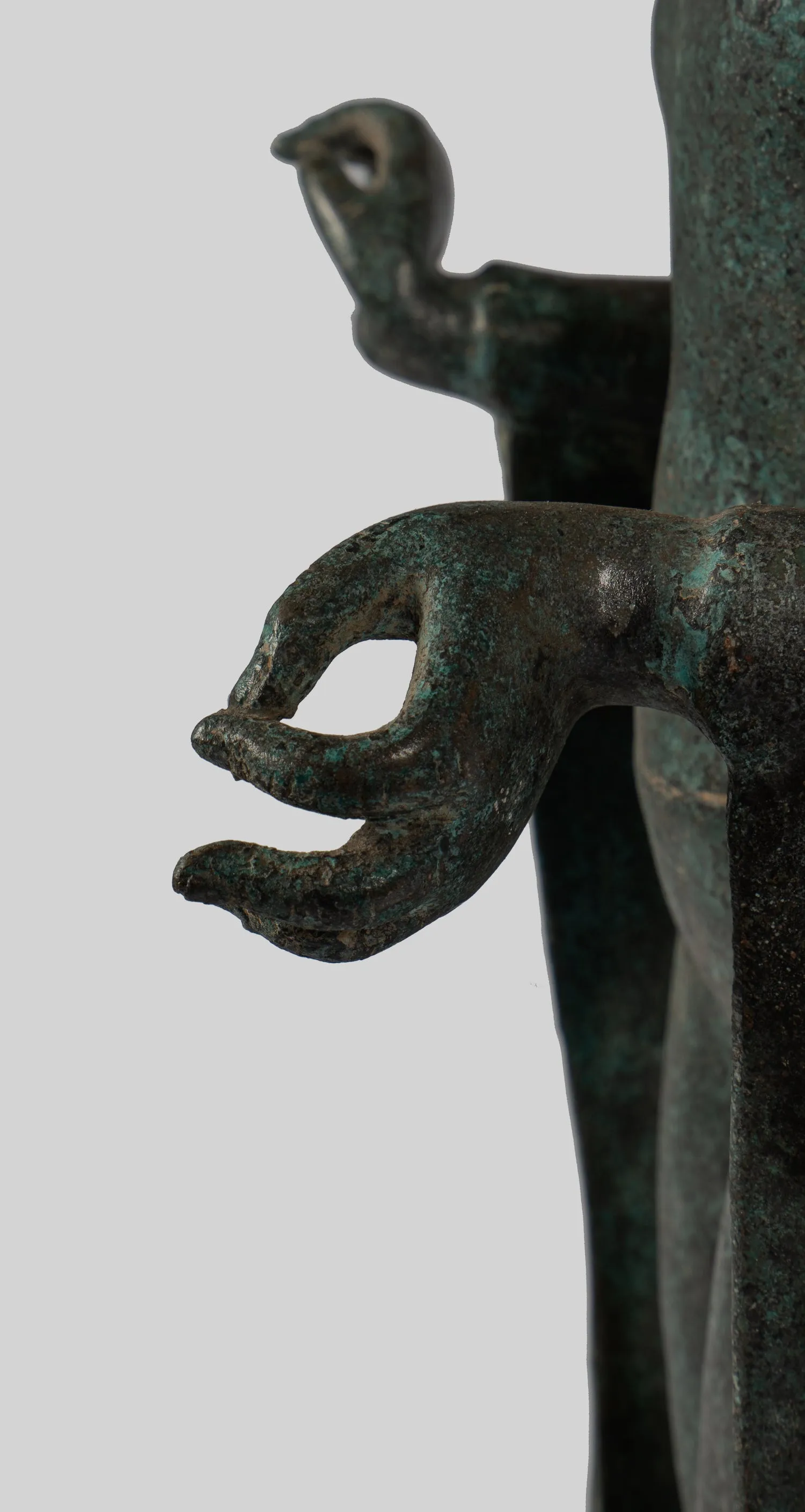 Buddha Statue - Large Antique Thai Style Buddha Statue in Dharmachakra Teaching Mudra - 84cm/34"