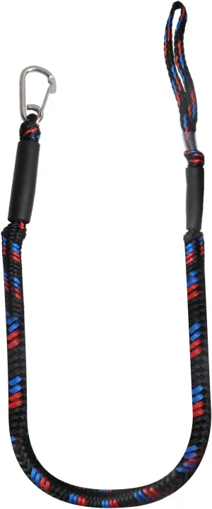Bungee Dock Lines, Boat Dock Rope, Jet Ski Accessories with Stainless Clip for for Jet Ski (Black Blue Red)
