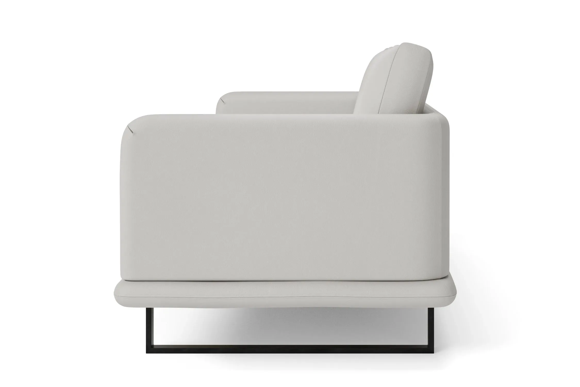 Calabria 2 Seater Sofa White Leather