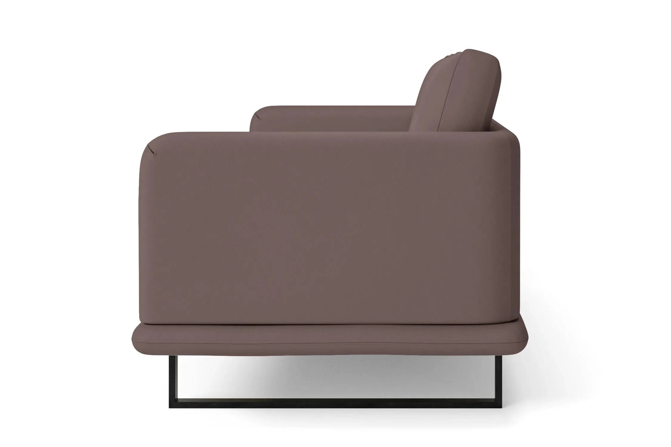 Calabria 3 Seater Sofa Rose Taupe Leather