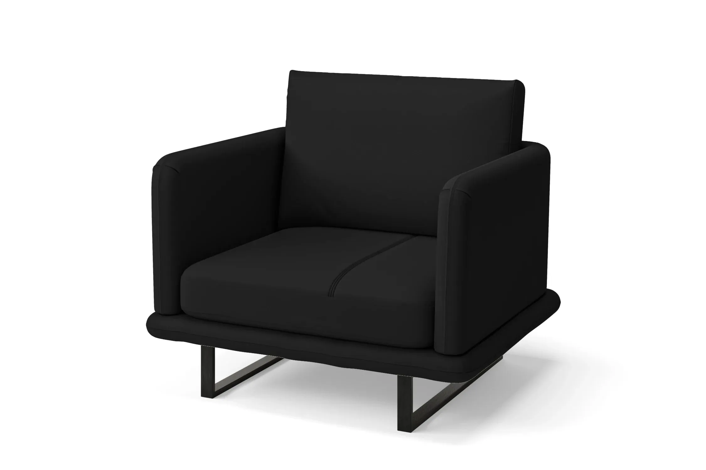 Calabria Armchair Black Leather