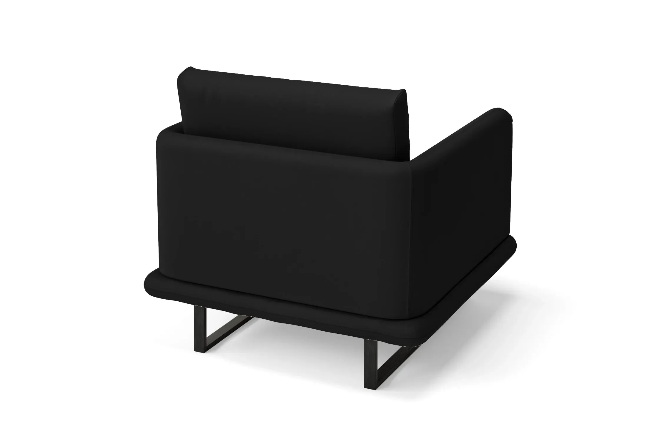 Calabria Armchair Black Leather