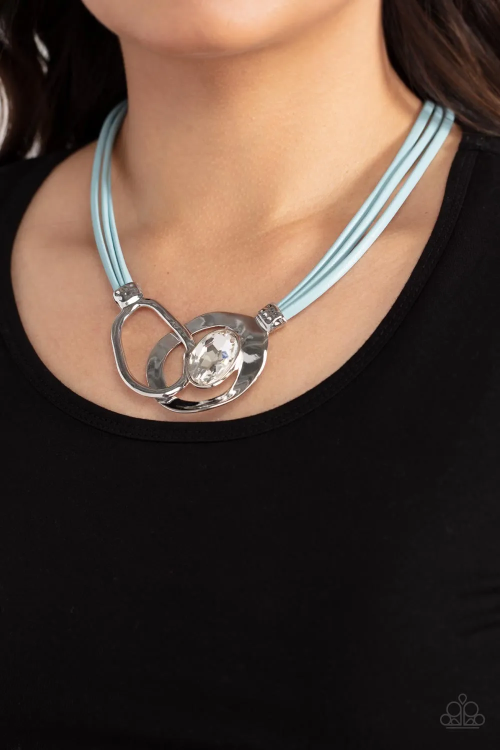 Californian Cowgirl - Blue Necklace - Paparazzi Accessories