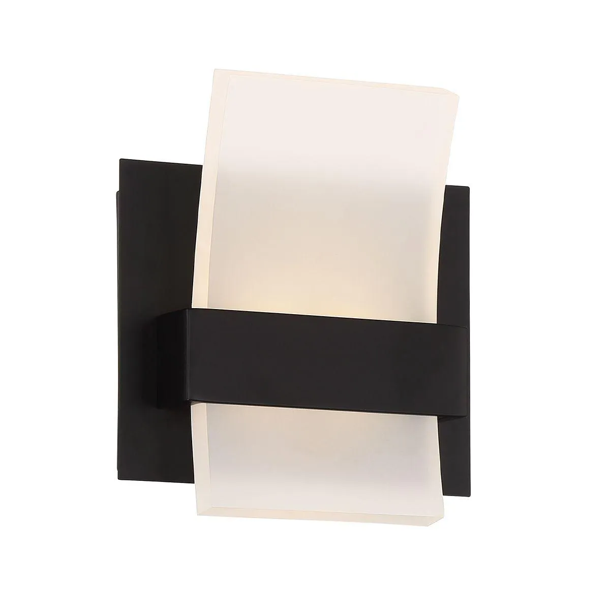 Cambridge 7 In. LED Bath Sconce Black Finish