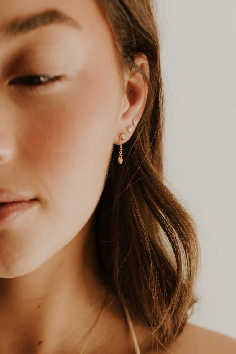 Darling Drop Earrings - Rose Gold