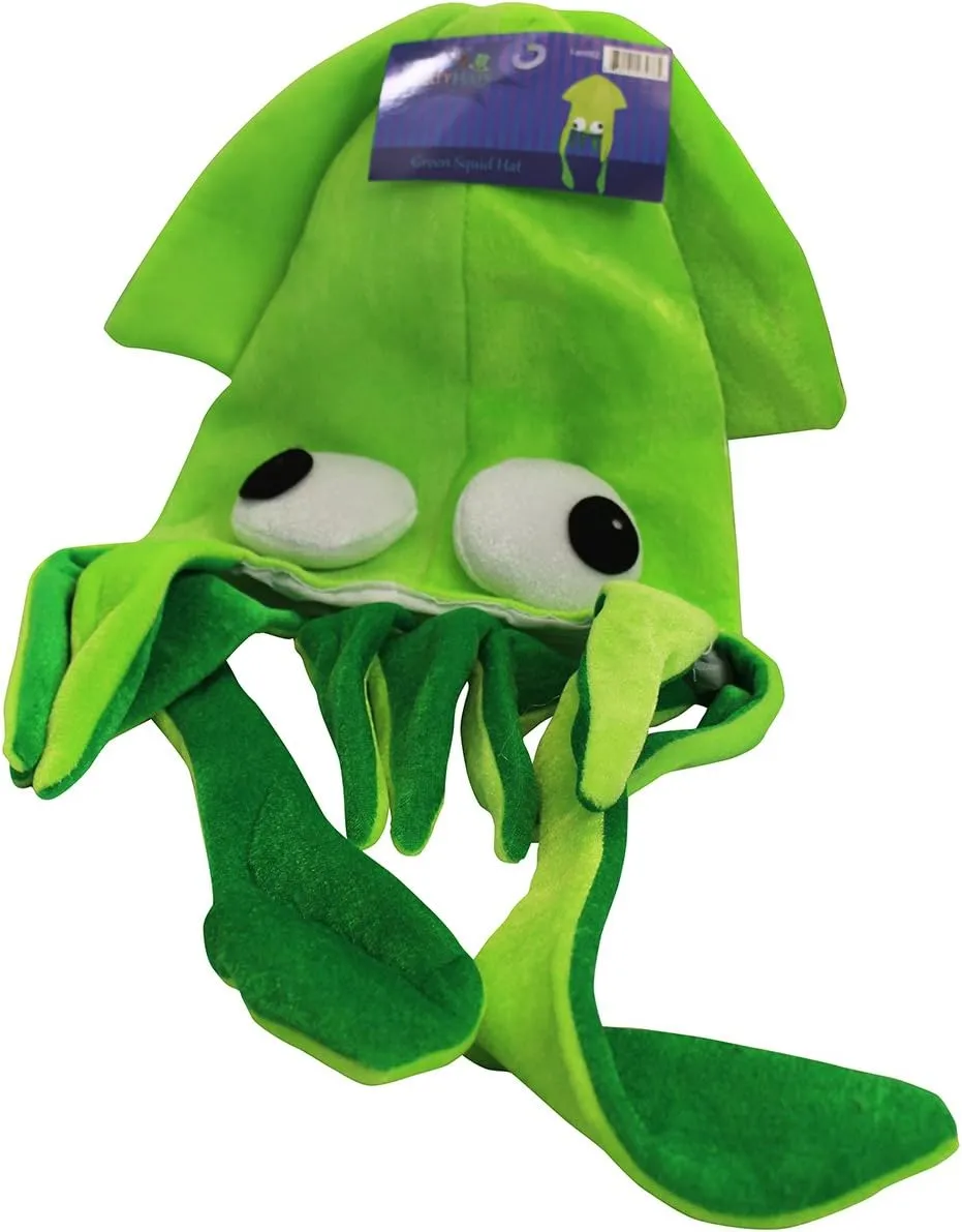 Funny Party Hats Squid Hat - Funny Fun and Crazy Hats in Many Styles
