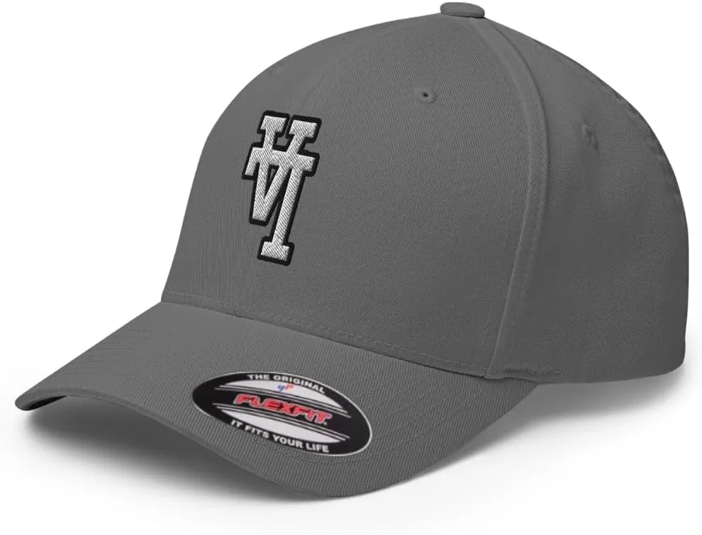 FX Upside Down LA Fitted Hat Embroidered Curved Bill Mid Crown Closed-Back Structured Los Angeles Twill Cap
