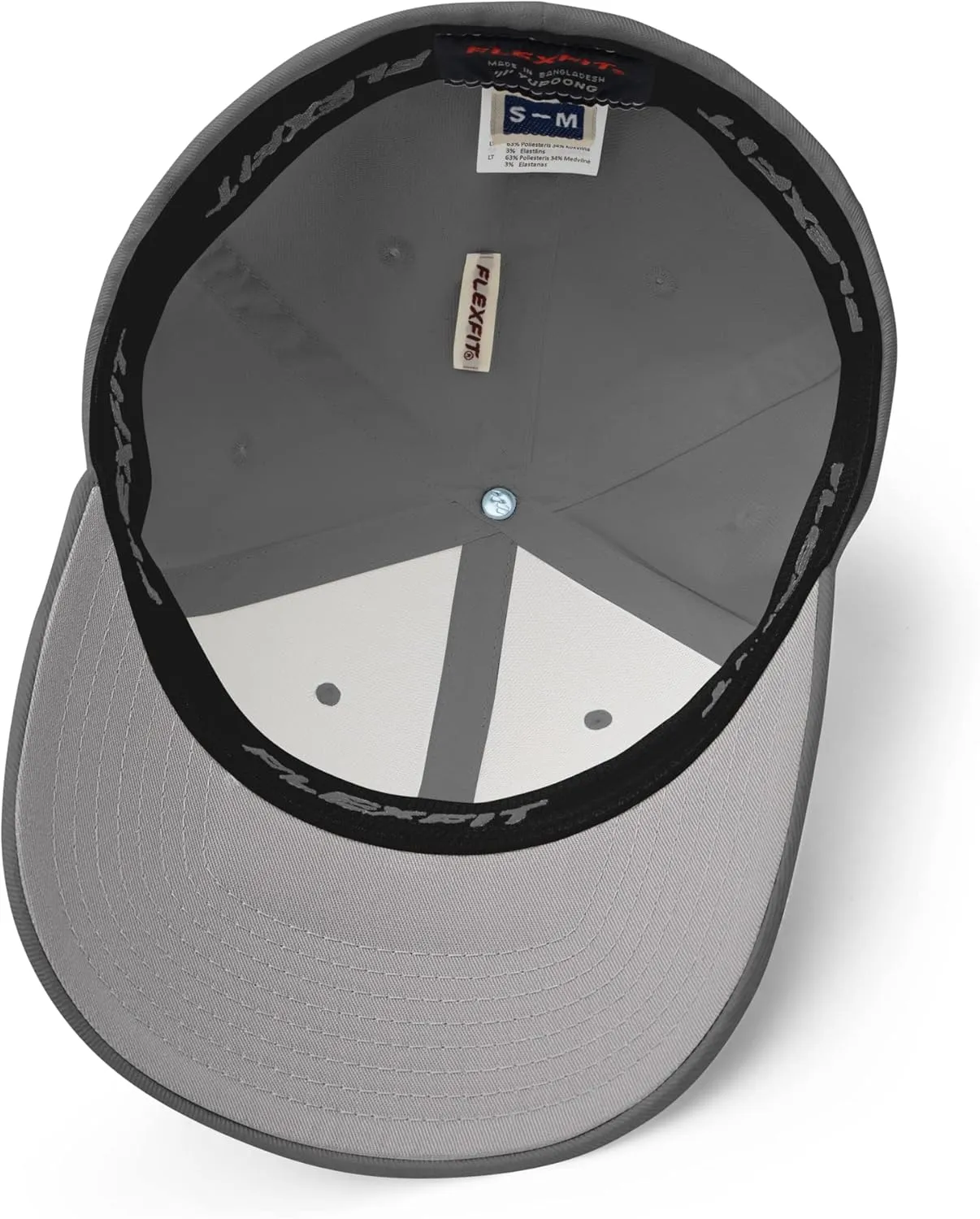 FX Upside Down LA Fitted Hat Embroidered Curved Bill Mid Crown Closed-Back Structured Los Angeles Twill Cap