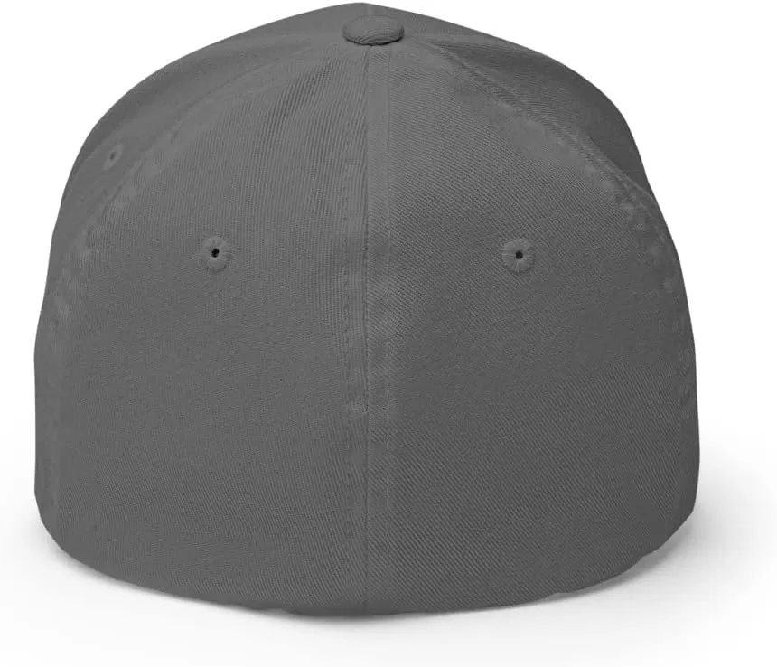 FX Upside Down LA Fitted Hat Embroidered Curved Bill Mid Crown Closed-Back Structured Los Angeles Twill Cap