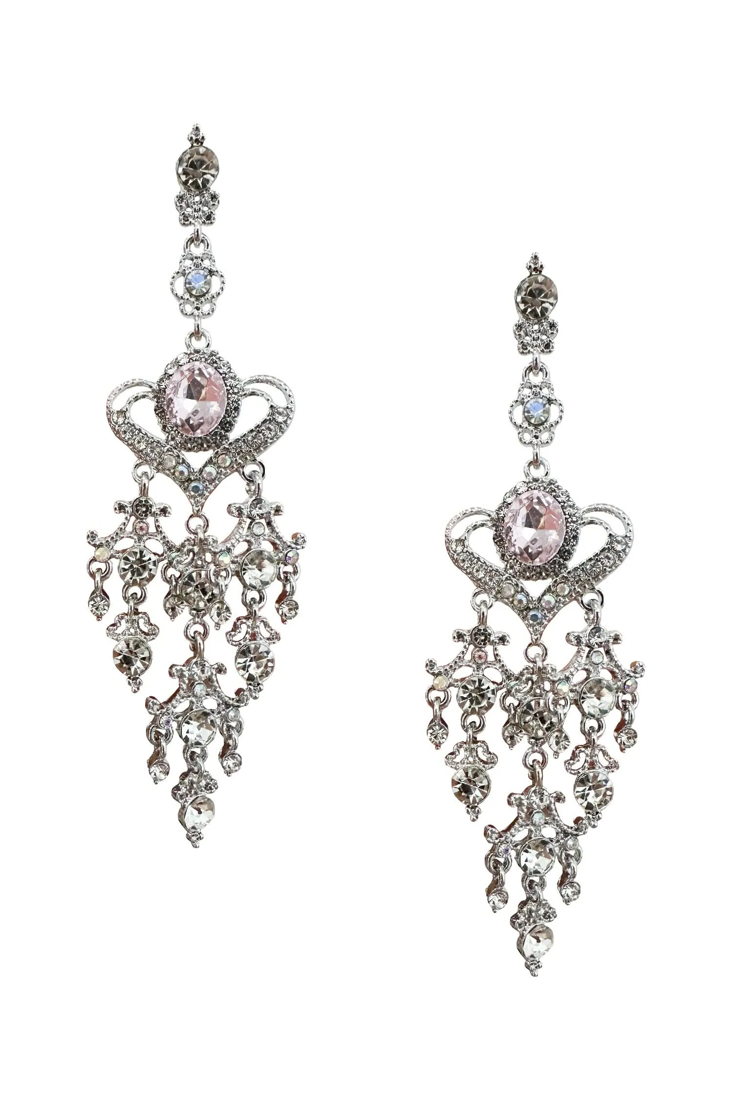 Graziana Pink Diamante Earrings