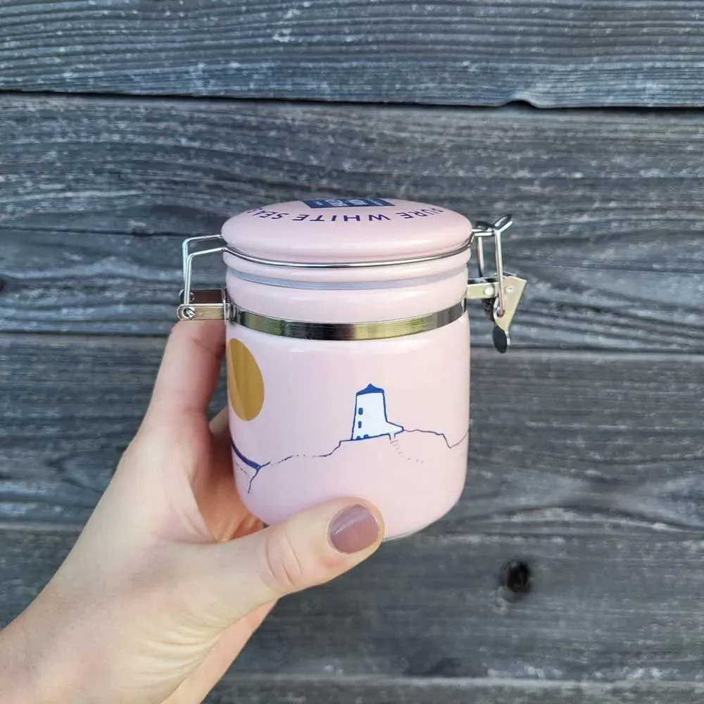 Halen Môn 100g Pink Llanddwyn Ceramic Salt Jar
