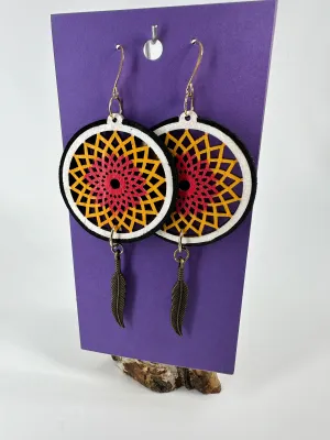 Indigenous Handmade Earrings - Dreamcatcher