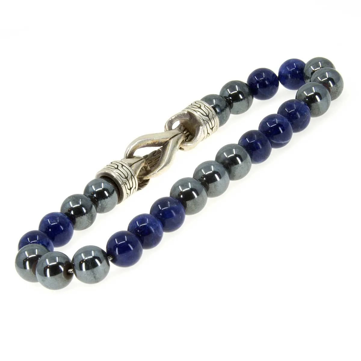 John Hardy Asli Classic Sodalite & Hematite Beaded Bracelet