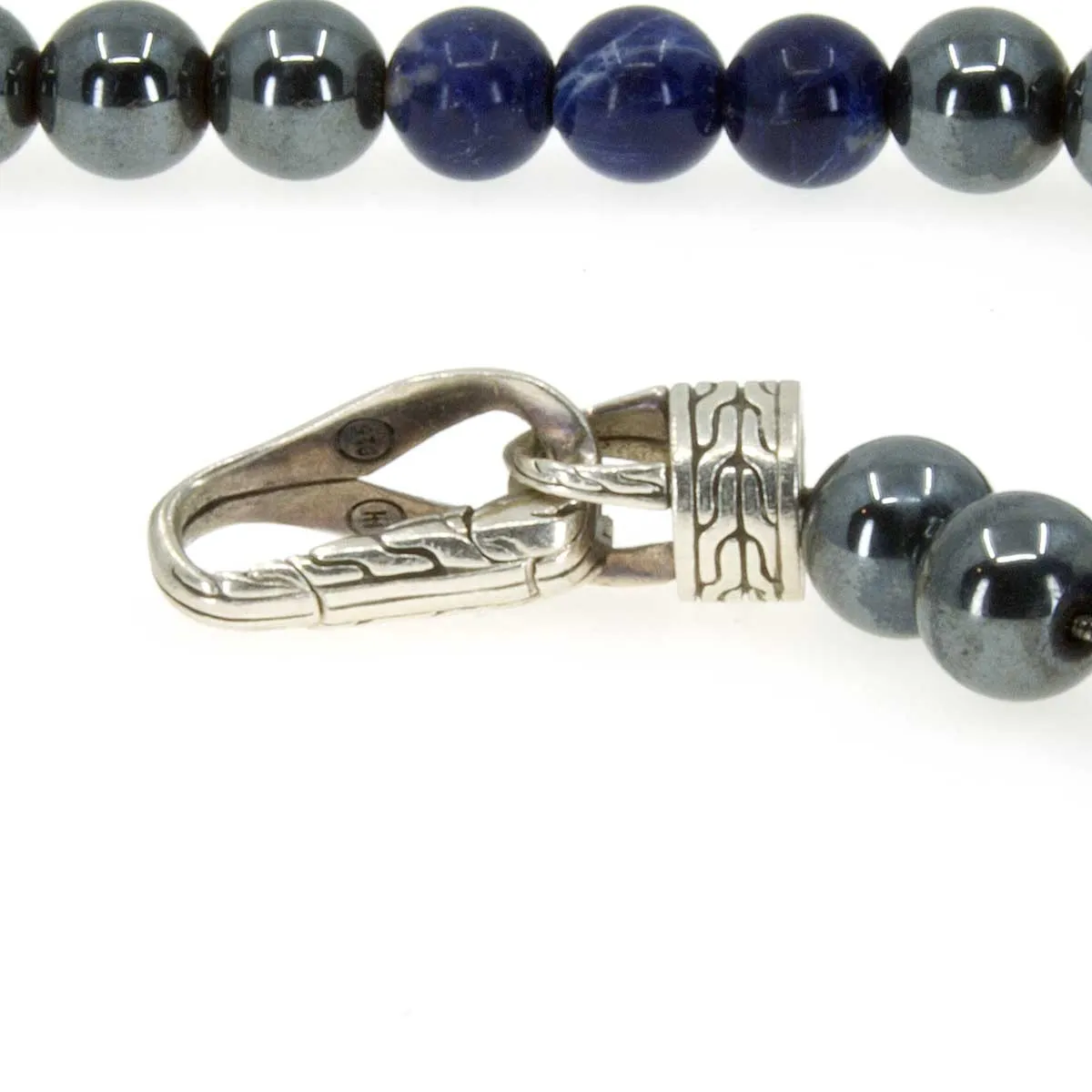 John Hardy Asli Classic Sodalite & Hematite Beaded Bracelet