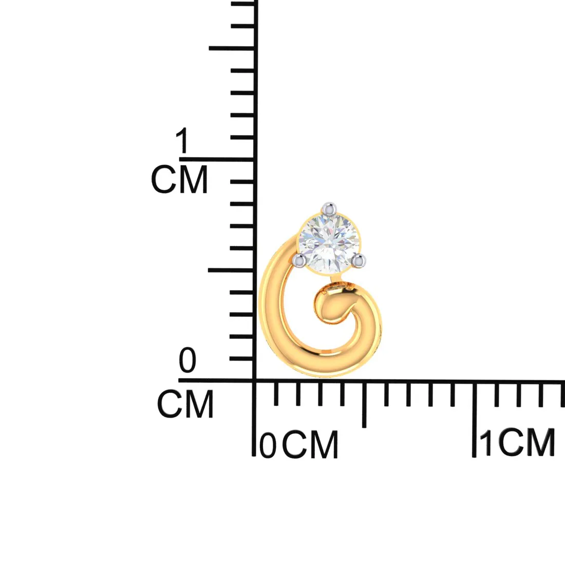 Latest Design 14k Gold & American Diamond Earrings