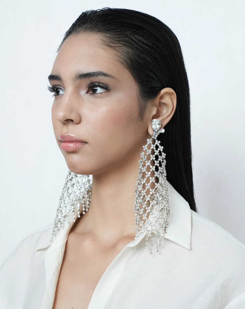 Luna Chandeliers In Sparkling White