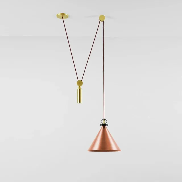 Mansion Adjustable Glass Chandelier - LED Minimalist Decorative Lamp