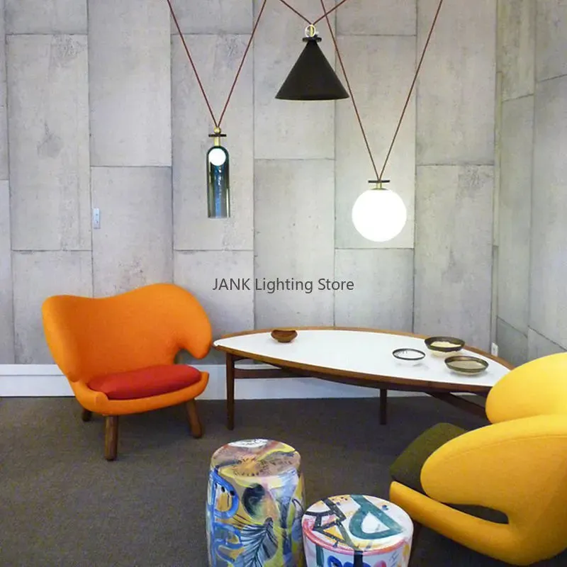 Mansion Adjustable Glass Chandelier - LED Minimalist Decorative Lamp