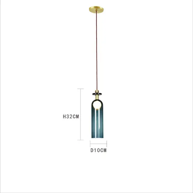 Mansion Adjustable Glass Chandelier - LED Minimalist Decorative Lamp