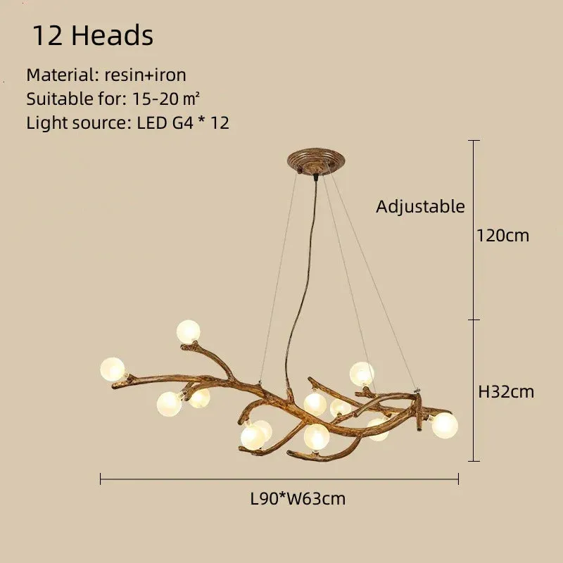 Mansion Branch Magic Bean Chandelier - LED Ceiling Lamp for Home & Restaurant