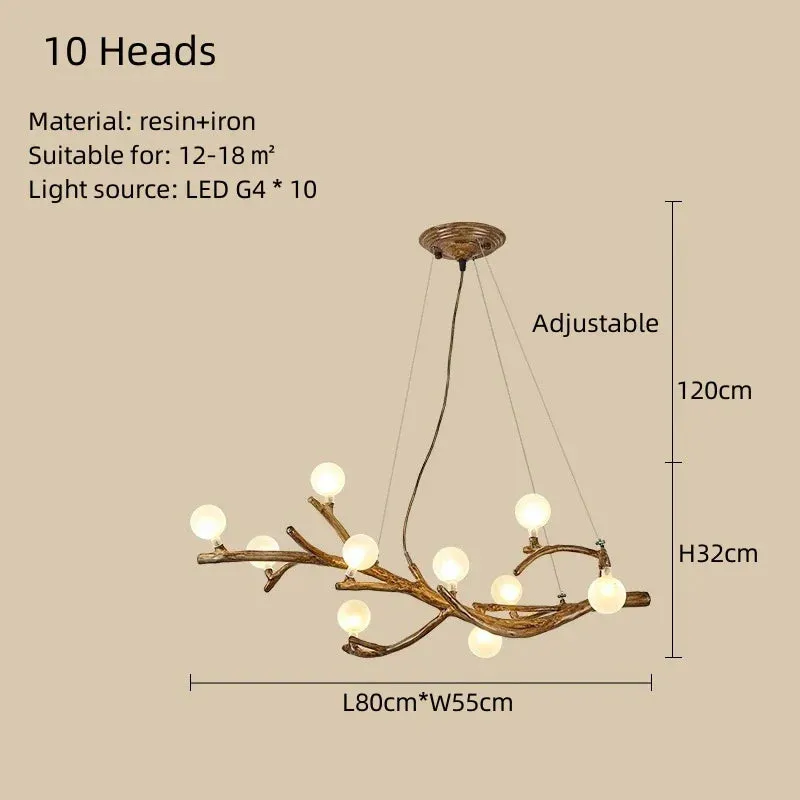Mansion Branch Magic Bean Chandelier - LED Ceiling Lamp for Home & Restaurant
