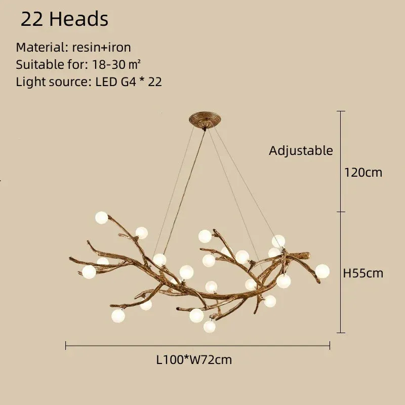 Mansion Branch Magic Bean Chandelier - LED Ceiling Lamp for Home & Restaurant