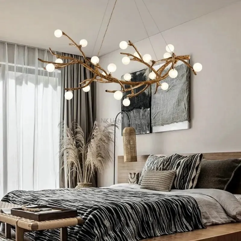 Mansion Branch Magic Bean Chandelier - LED Ceiling Lamp for Home & Restaurant