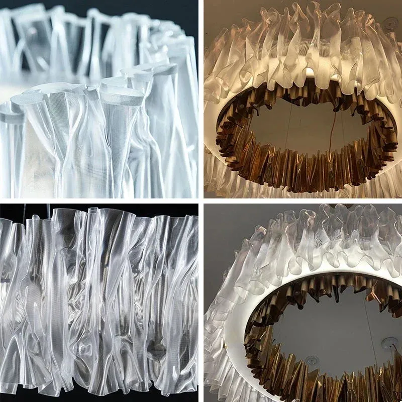 Mansion Designer Acrylic LED Ceiling Chandelier for Restaurant Hotel Living Room