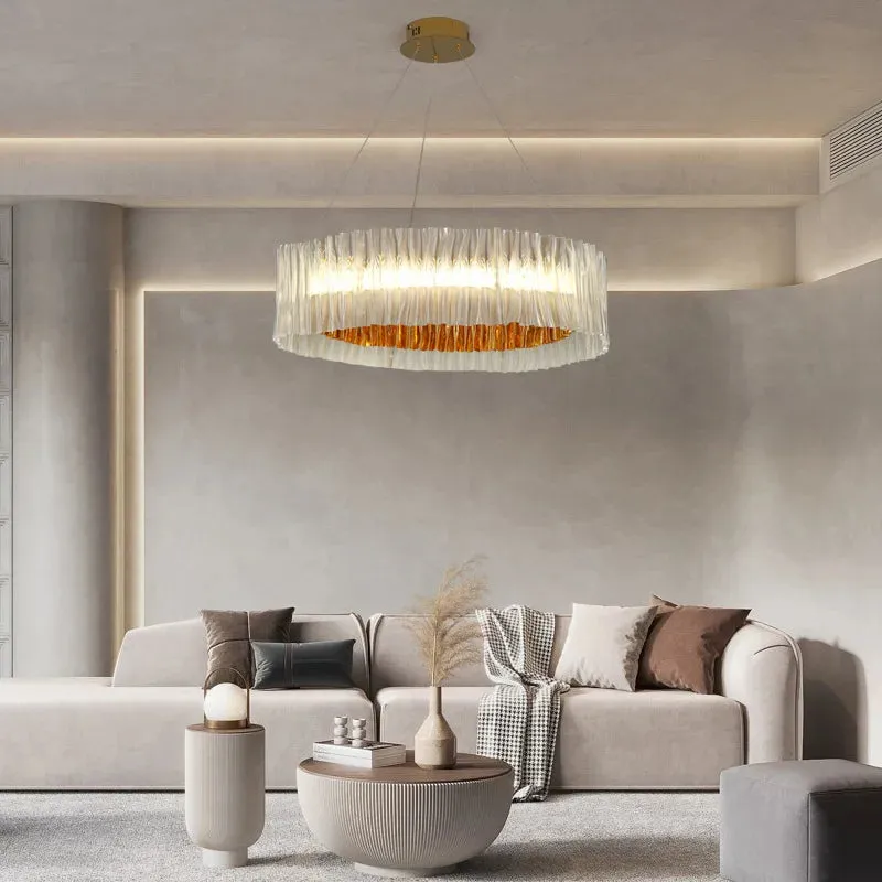Mansion Designer Acrylic LED Ceiling Chandelier for Restaurant Hotel Living Room