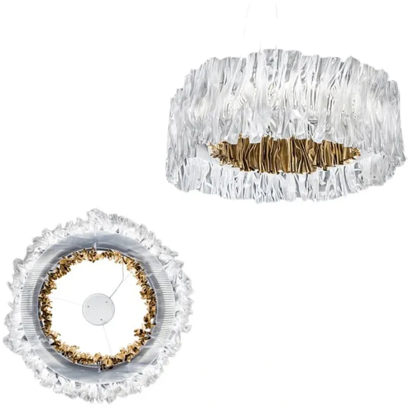 Mansion Designer Acrylic LED Ceiling Chandelier for Restaurant Hotel Living Room