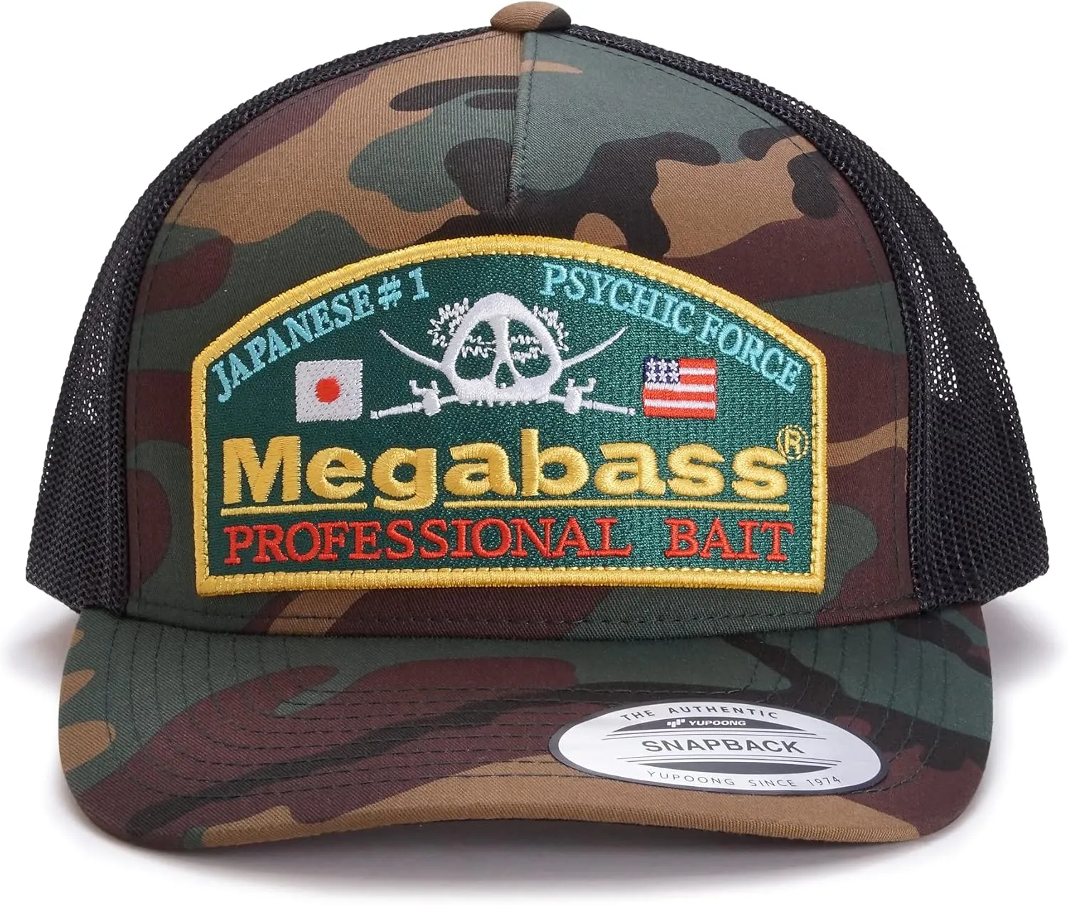Megabass Psychic CAMO Woodland Classic Trucker HAT