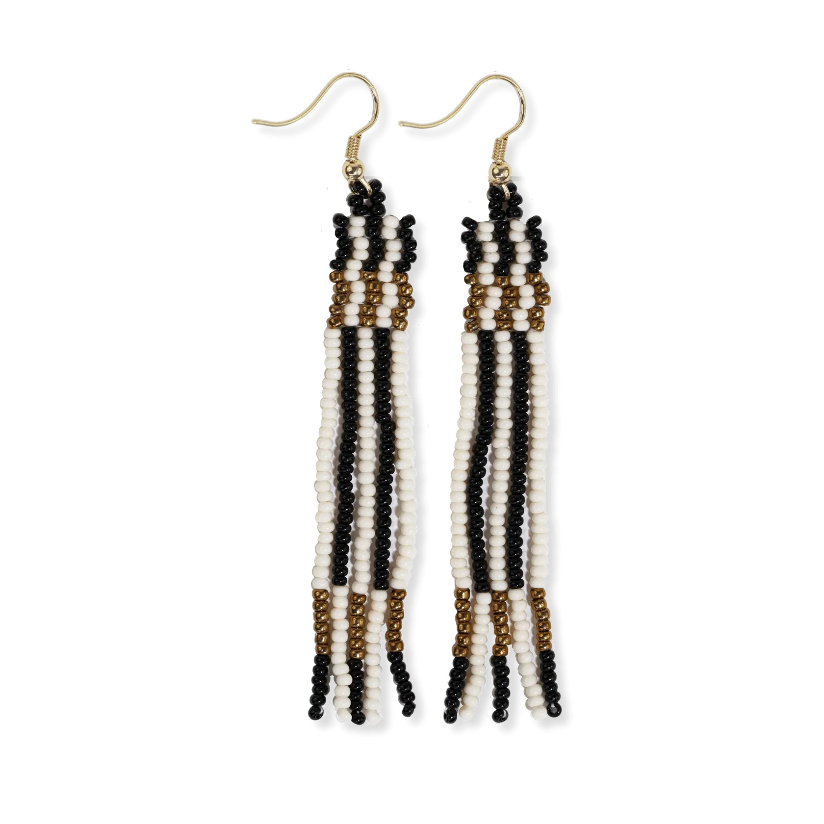 Melissa Alternating Black and White Earrings
