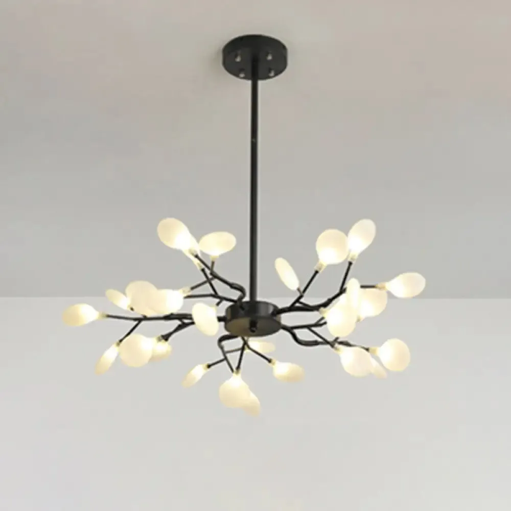 Metallic Branch Chandelier Light Simplicity LED Pendant Light Fixture for Living Room