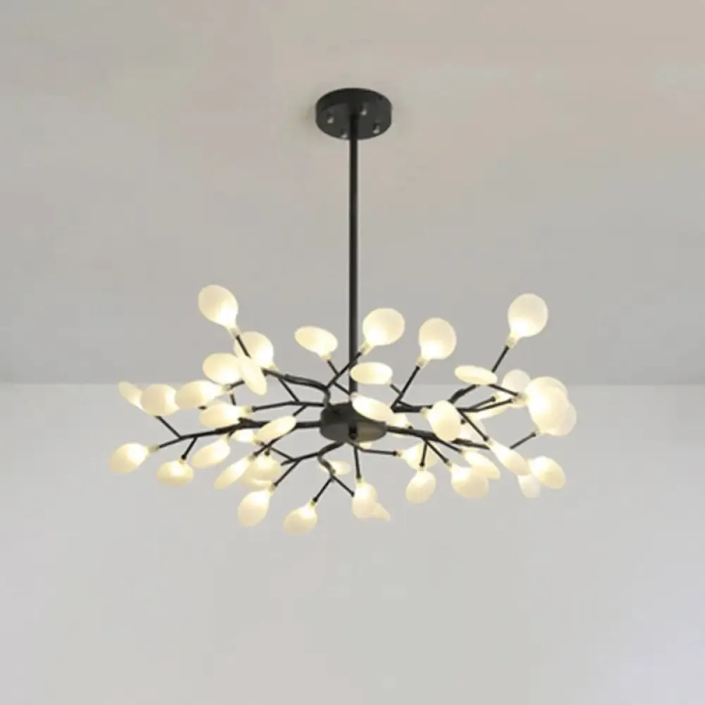 Metallic Branch Chandelier Light Simplicity LED Pendant Light Fixture for Living Room