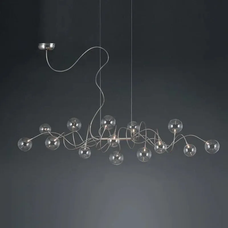 Modern Glass Pendant Chandelier by Mansion - LED Magic Bean Molecular Design