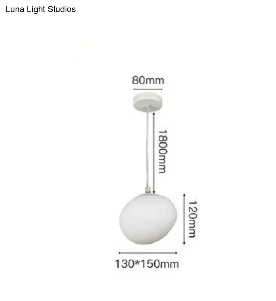 Pebble Chandelier Stone Lamp Living Room Irregular Glass Chandelier Special Shaped Egg Ball Lamp Goose Warm Stone Corridor Lamp