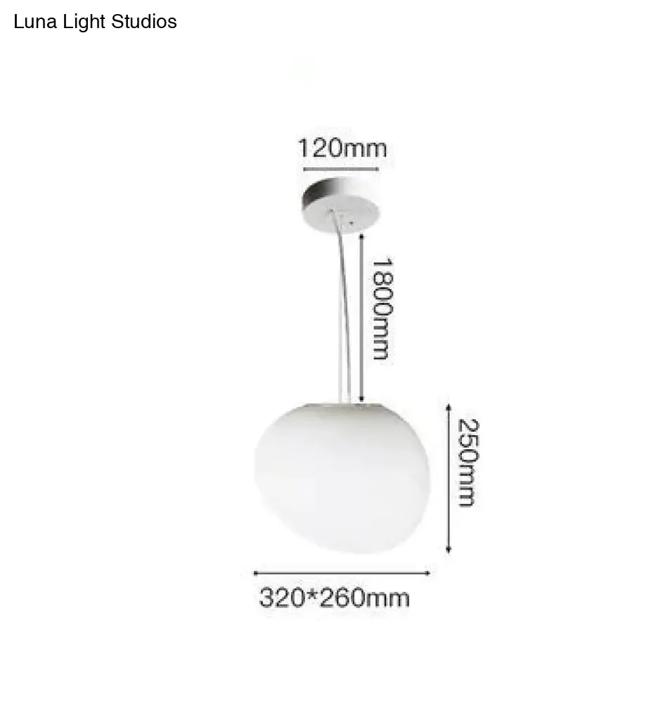 Pebble Chandelier Stone Lamp Living Room Irregular Glass Chandelier Special Shaped Egg Ball Lamp Goose Warm Stone Corridor Lamp