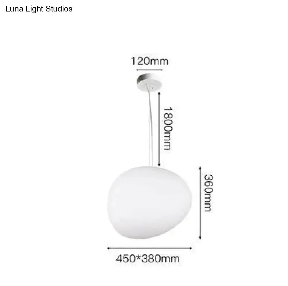 Pebble Chandelier Stone Lamp Living Room Irregular Glass Chandelier Special Shaped Egg Ball Lamp Goose Warm Stone Corridor Lamp